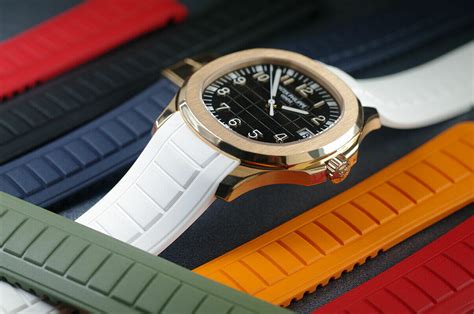 patek philippe aquanaut orange strap.